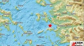 Σεισμός 6,6 Ρίχτερ με επίκεντρο ανοιχτά της Σάμου